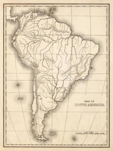 Samuel Augustus Mitchell - Map of South America, 1839