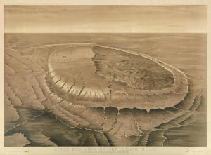 Henry Newton - Bird's eye view of the Black Hills, 1879