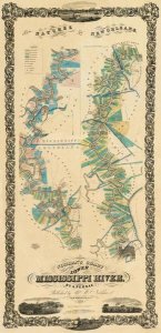 B.M. Norman - Chart of The Lower Mississippi River, 1858