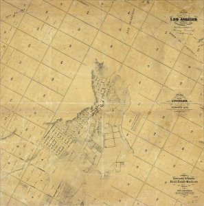 E.O.C. Ord - Map of The City of Los Angeles, 1857