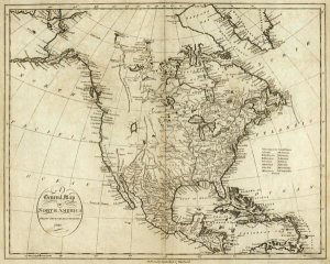 John Reid - Map of North America, 1796
