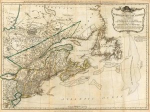 Robert Sayer - A General Map of the Northern British Colonies in America, 1776