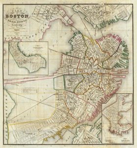 George G. Smith - Plan of Boston Comprising a Part of Charlestown and Cambridge, 1846