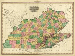 Henry S. Tanner - Kentucky, Tennessee and part of Illinois, 1823