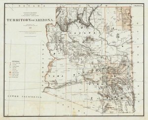 U.S. General Land Office - Territory of Arizona, 1879