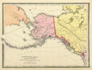 United States Coast Survey - North Western America showing the Territory ceded by Russia to the United States, 1872