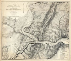 John E. Weyss - Civil War Map of the Country Adjacent to Harper's Ferry, Virginia, 1863