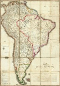 Juan de la Cruz Cano y Olmedilla - Mapa Geografico de America Meridional, 1799