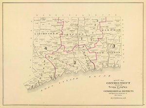 D.H. Hurd and Co. - Connecticut: Congressional districts, 1893