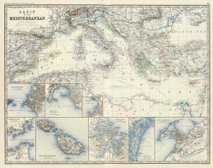 Alexander Keith Johnston - Mediterranean Basin, 1861