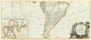 Robert Sayer - A new map of the whole continent of America (southern section), 1786