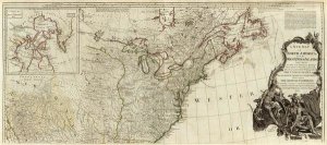 Thomas Pownall - A new map of North America, with the West India Islands (Northern section), 1786