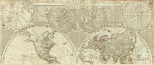 Samuel Dunn - A general map of the world or terraqueous globe, 1787