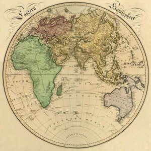 Daniel Lizars - Eastern Hemisphere, 1831