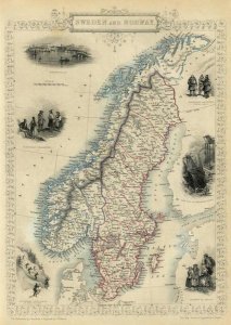 R.M. Martin - Sweden and Norway, 1851