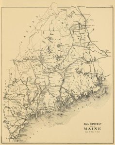 J.H. Stuart and Co. - Railroad map of Maine, 1894