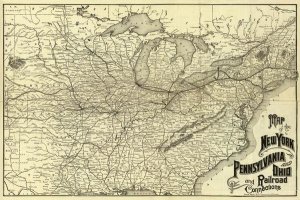 Western Railroad Company - New York, Pennsylvania and Ohio Railroad, 1887
