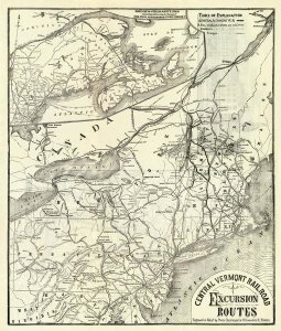 Central Vermont Railroad Company - Central Vermont. RR. excursion routes, 1879