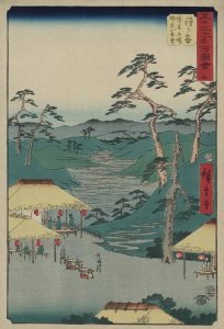 Ando Hiroshige - Hodogaya, 1855