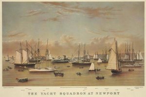 Unknown - The Yacht squadron at Newport, 1872