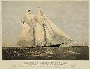 Unknown - The Yacht "Meteor" of New York, 1869