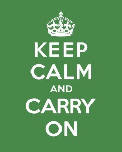 The British Ministry of Information - Keep Calm and Carry On - Green