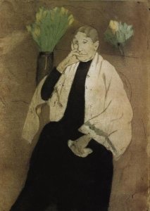 Mary Cassatt - Portrait Of The Artists Mother 1890