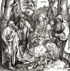 Albrecht Durer - The Holy Kinship with the Lute-Playing Angels