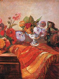 Paul Gauguin - Asters On A Bureau