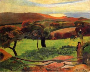 Paul Gauguin - Fields By The Sea