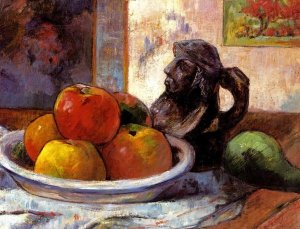 Paul Gauguin - Still Life With Apples A Pear And A Ceramic