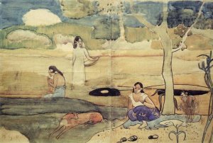 Paul Gauguin - Tahitian Scene