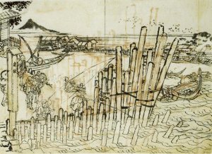 Hokusai - Fishing At Shimadagahana 1833