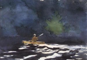 Winslow Homer - Paddling At Dusk