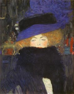 Gustav Klimt - Lady With Hat And Featherboa 1909