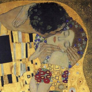 Gustav Klimt - The Kiss (detail 3)