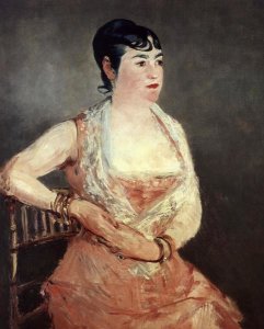 Edouard Manet - Jeanne Martin Pink Dress