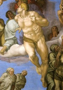 Michelangelo - Detail From The Last Judgement 14