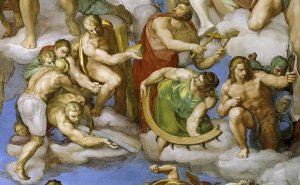 Michelangelo - Detail From The Last Judgement 15