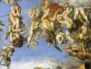 Michelangelo - Detail From The Last Judgement 18