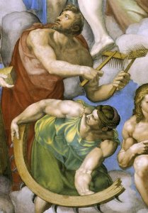 Michelangelo - Detail From The Last Judgement 32