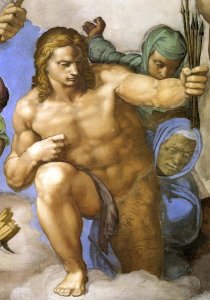 Michelangelo - Detail From The Last Judgement 33