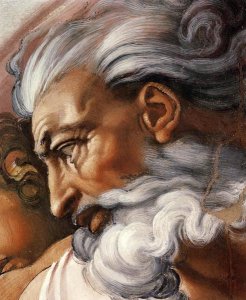 Michelangelo - Head Of God-3
