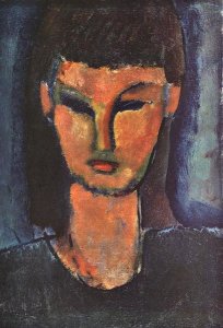 Amedeo Modigliani - Head Of Young Woman 2