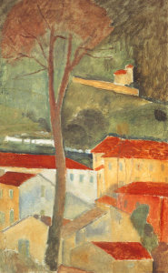 Amedeo Modigliani - Landscape At Cagnes