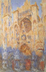 Claude Monet - Rouen Cathedral Sun Effect End Of The Day
