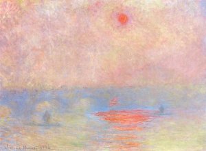 Claude Monet - Waterloo Bridge Sun Through The Mist 1903