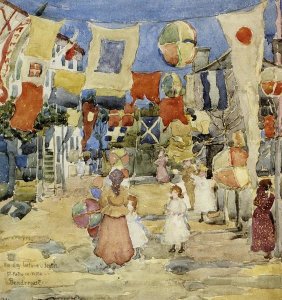 Maurice Brazil Prendergast - Fiesta Venice SPietro In Volta