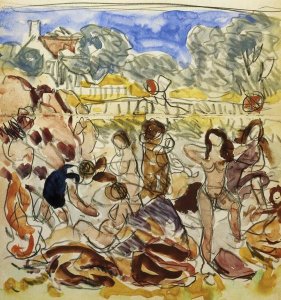 Maurice Brazil Prendergast - Figures On The Shore