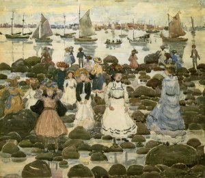 Maurice Brazil Prendergast - Low Tide Beachmont